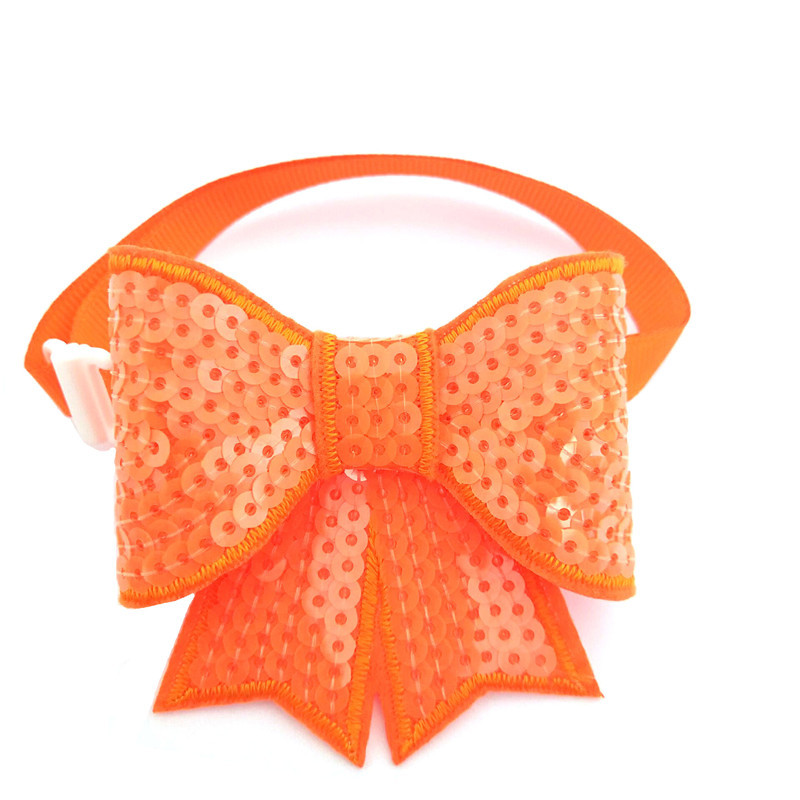 DOG Collar AND CAT Collar Sparkle Sequin Bowtie — Australian made dog treats by Huds and Toke